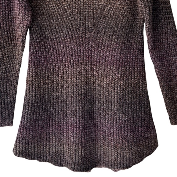 PRANA | HUNTER PLUM TUNIC SWEATER OVERSIZED TURTLENECK NECK CHUNKY KNIT | MEDIUM - Picture 3 of 9